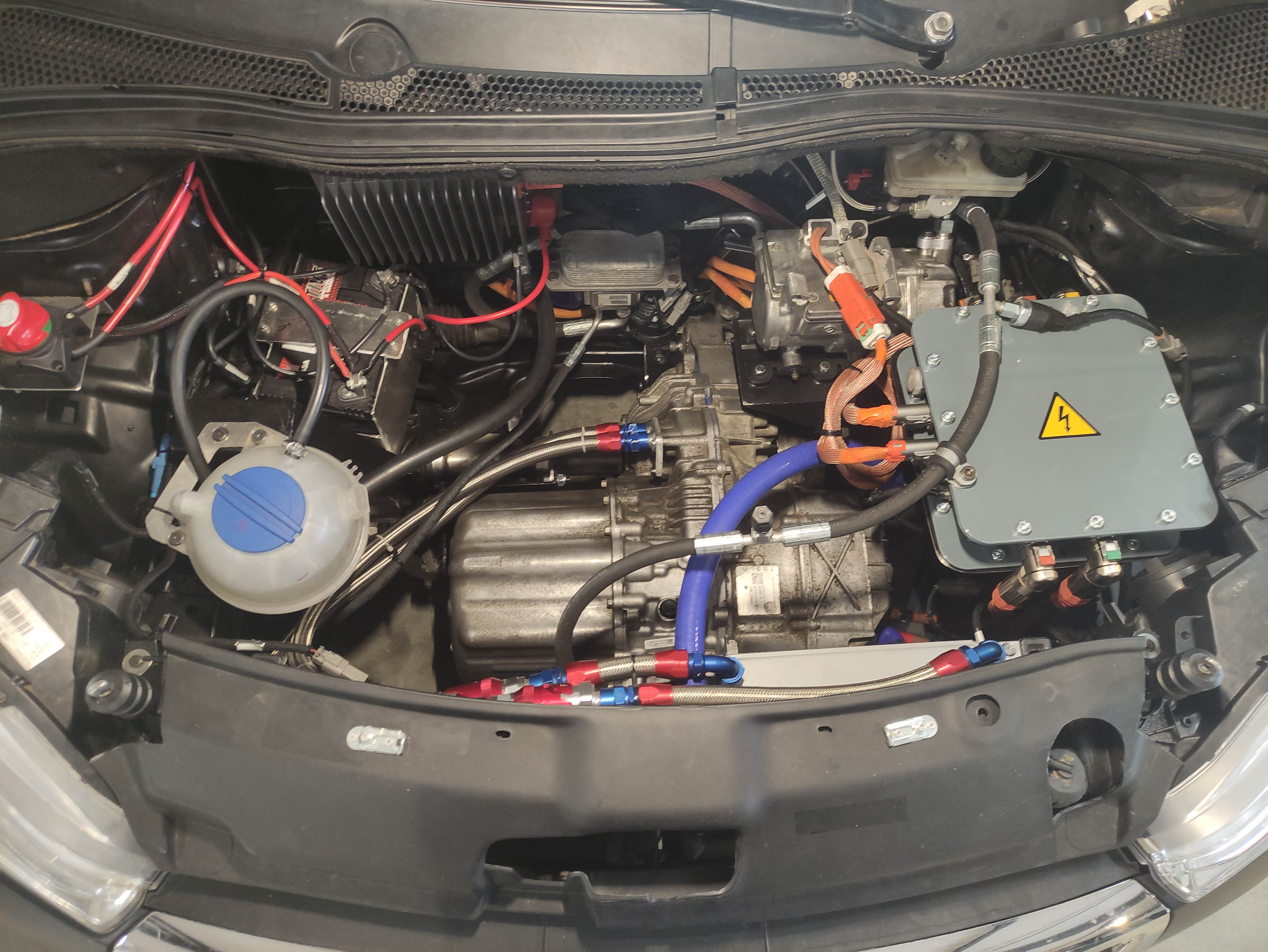 Volta EV engine bay layout
